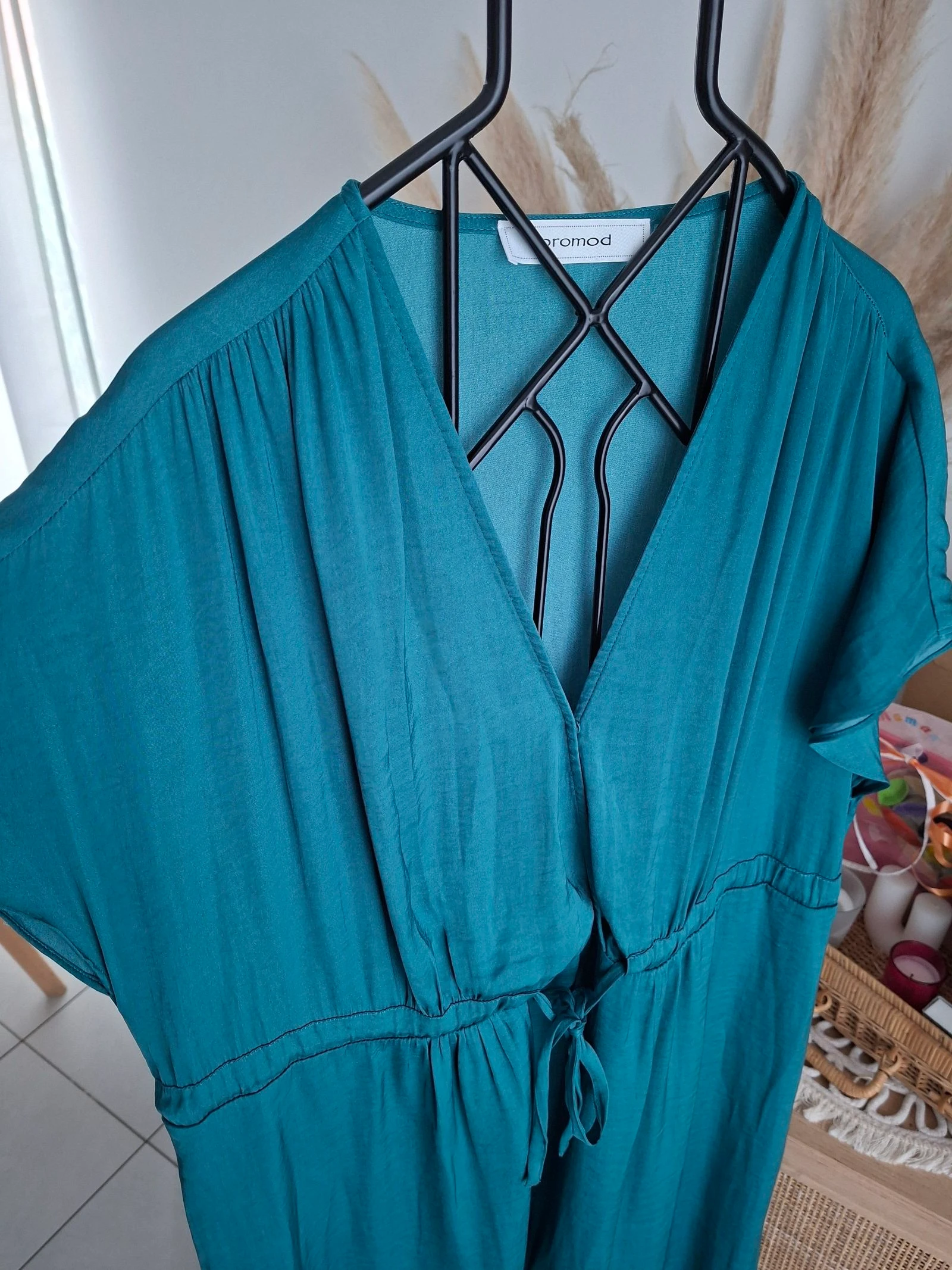 Robe mi longue satinée promod t38